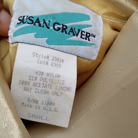 SOLD Vintage Gold Skirt Set - Picture 7 of 7